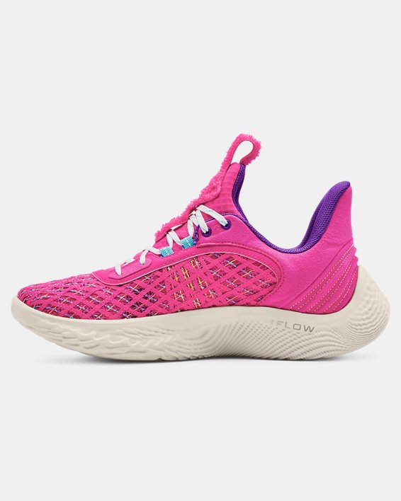 Unisex Curry Flow 9 Basketball Shoes, Pink, pdpMainDesktop image number 1